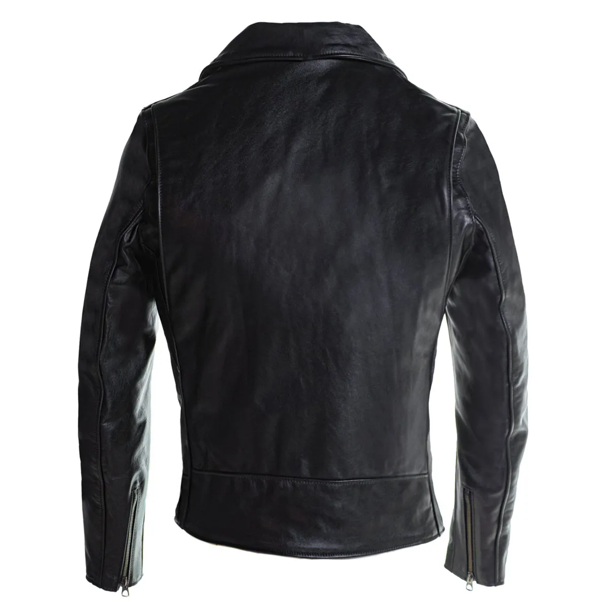 503 MEN'S LIGHT WEIGHT COWHIDE MOTORCYCLE JACKET - BLACK