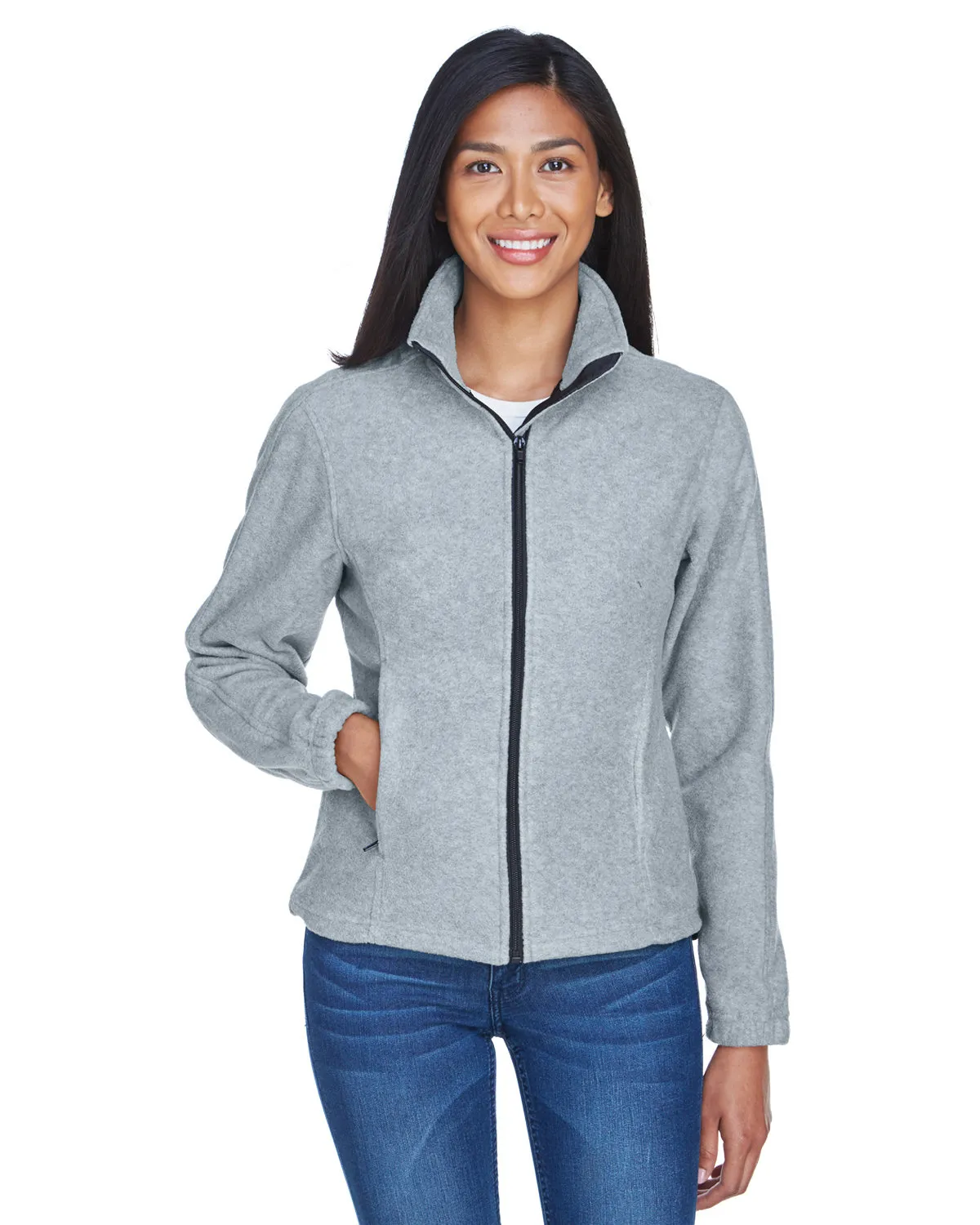 8481 UltraClub® Polyester Ladies' Iceberg Fleece Full-Zip Jacket SKU: 8481