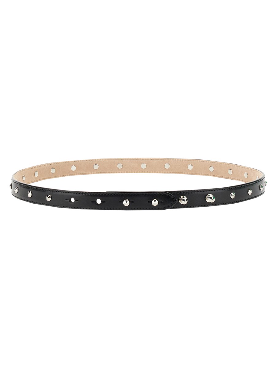 ALEXANDER McQUEEN    STUDDED LEATHER BELT