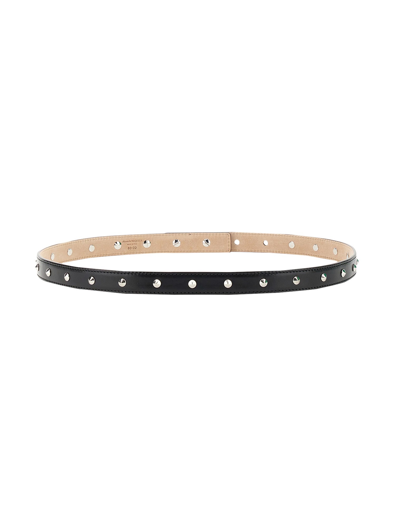 ALEXANDER McQUEEN    STUDDED LEATHER BELT