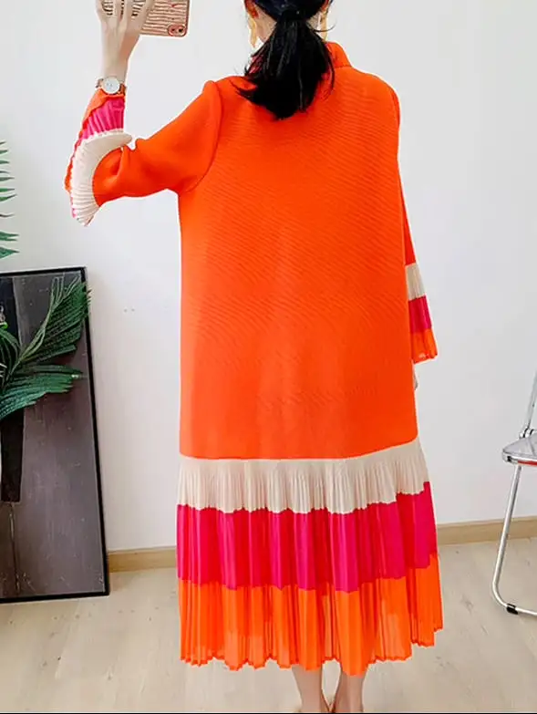 All Pleat Tangerine Dream Dress