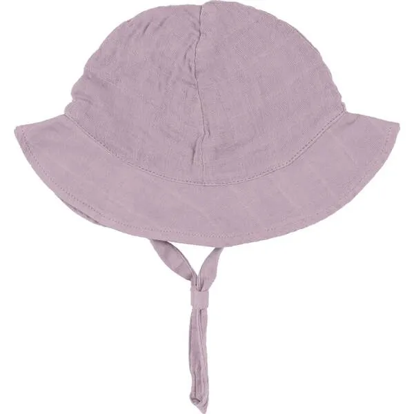 Angel Dear DUSTY LAVENDAR SOLID MUSLIN SUNHAT, Purple