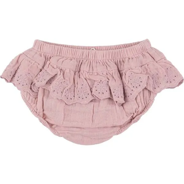 Angel Dear DUSTY PINK SOLID MUSLIN BLOOMER SKIRT, Pink