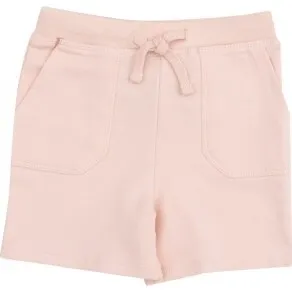 Angel Dear French Terry Solid Pink Everyday Shorts + Front Patch Pockets, Pink