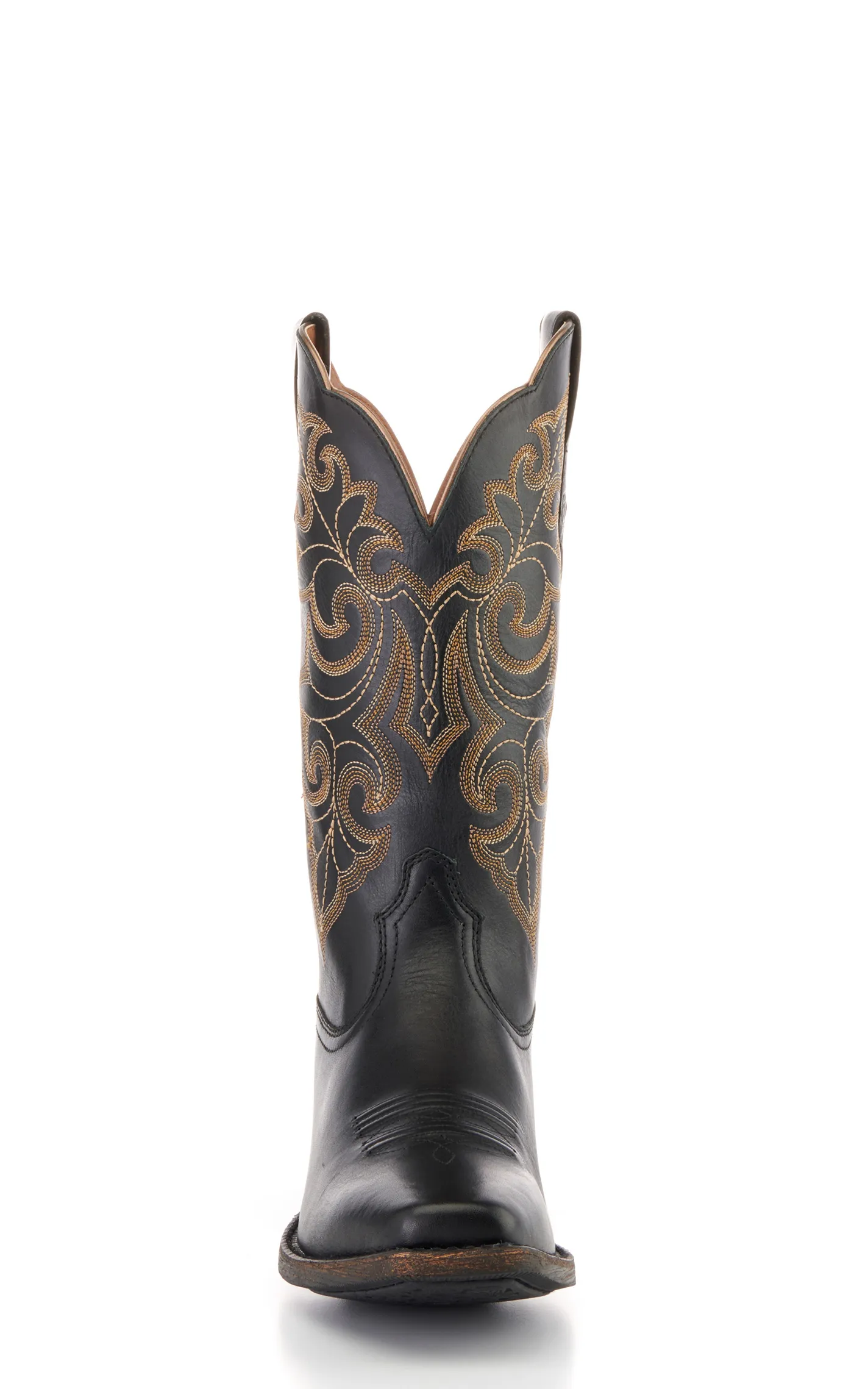 Ariat Women's Round Up Black Punchy Square Toe Cowboy Boots