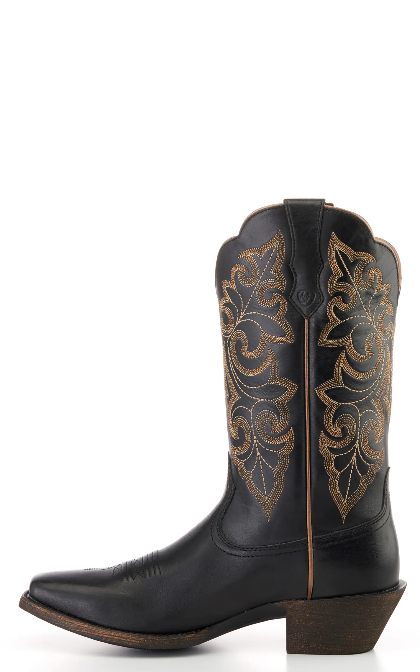 Ariat Women's Round Up Black Punchy Square Toe Cowboy Boots