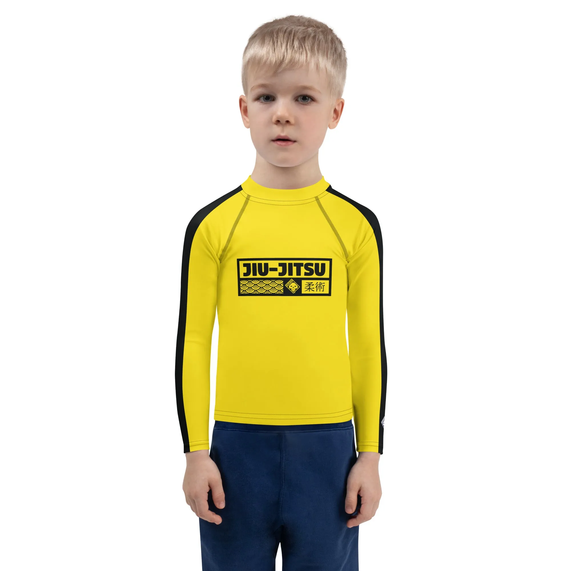 Awaken the Warrior Within: Boys' Bruce Lee Rash Guard - Jiu-Jitsu 020