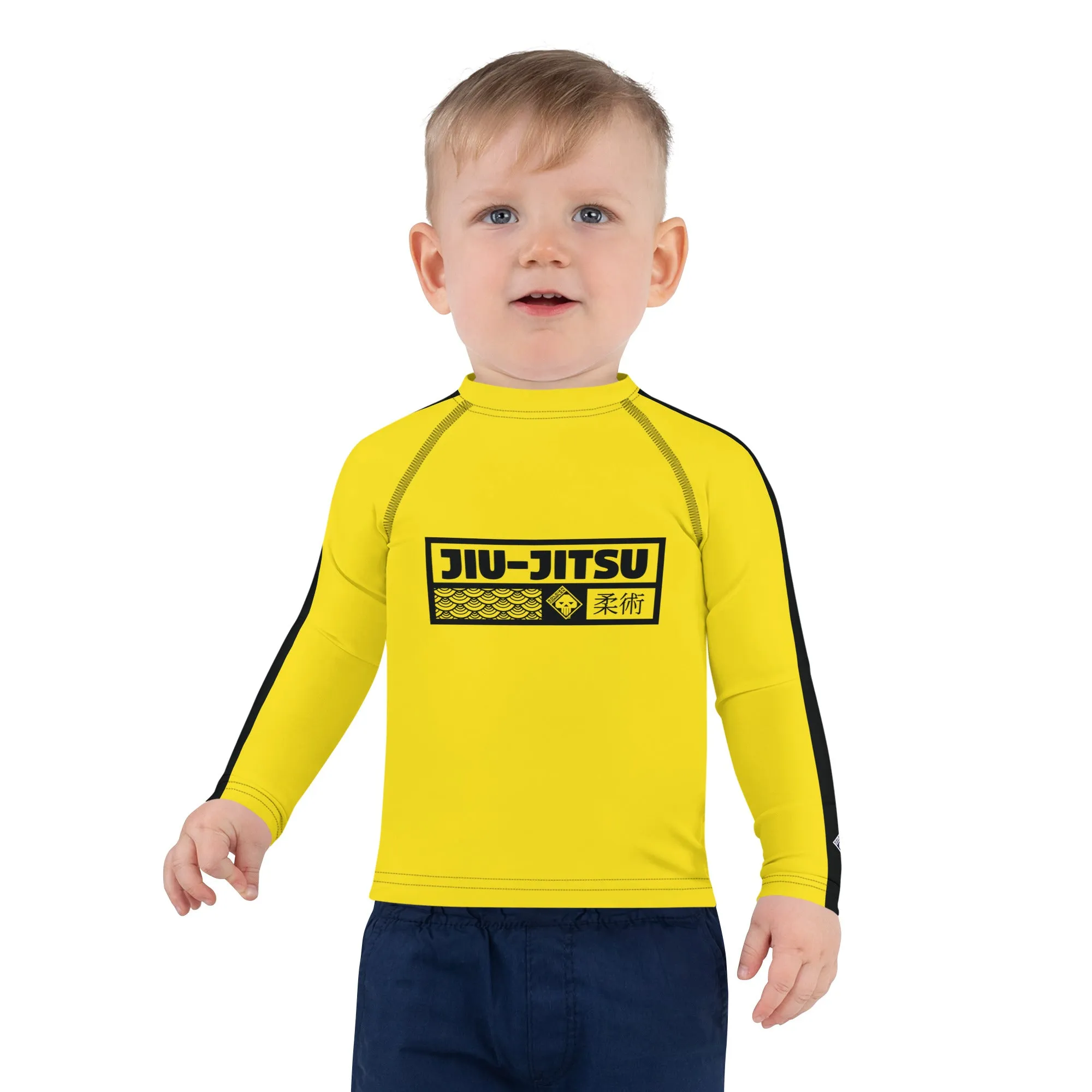 Awaken the Warrior Within: Boys' Bruce Lee Rash Guard - Jiu-Jitsu 020