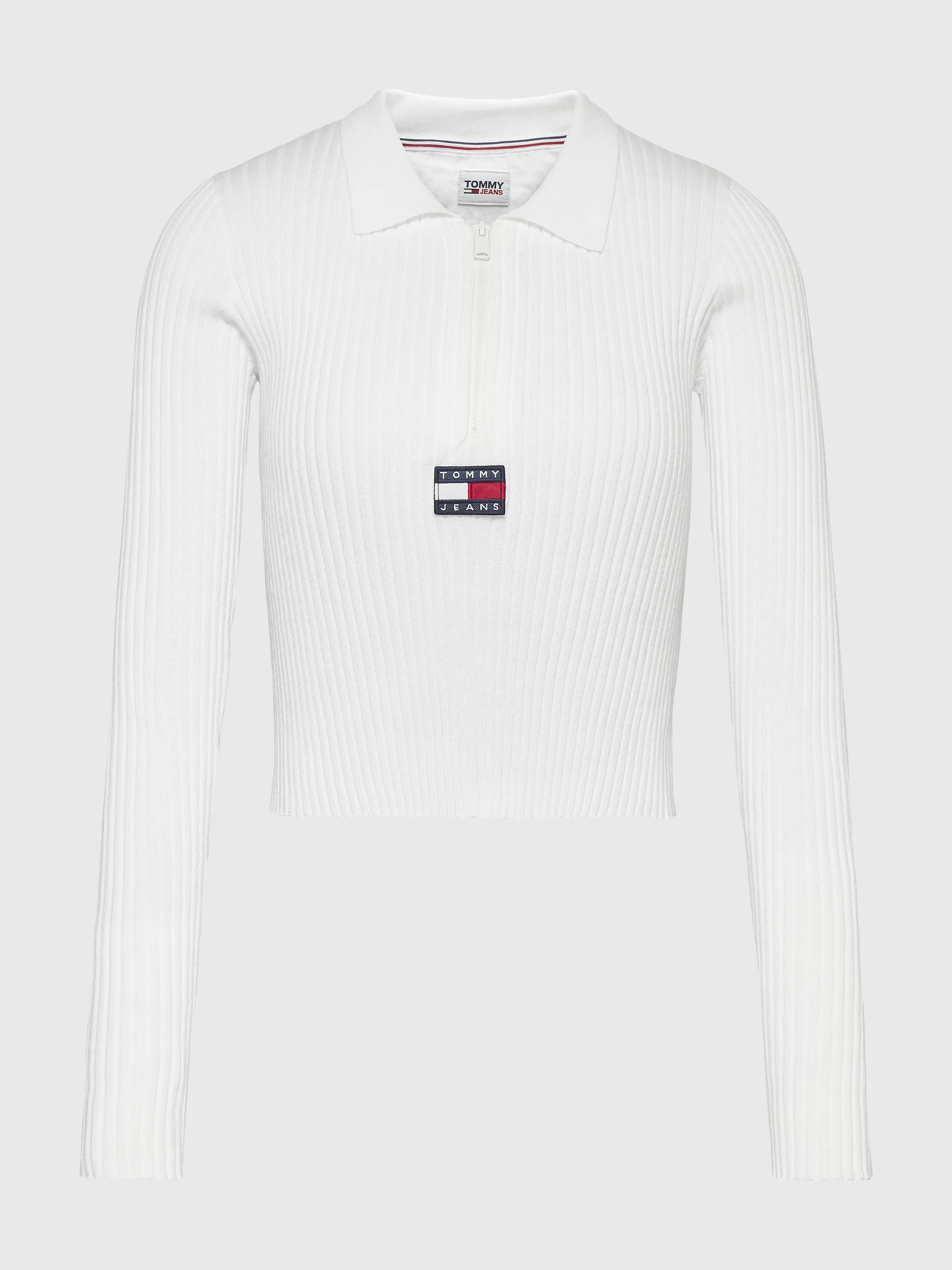 Badge Half-Zip Ribbed Jumper | Sweatshirts & Hoodies | Tommy Jeans