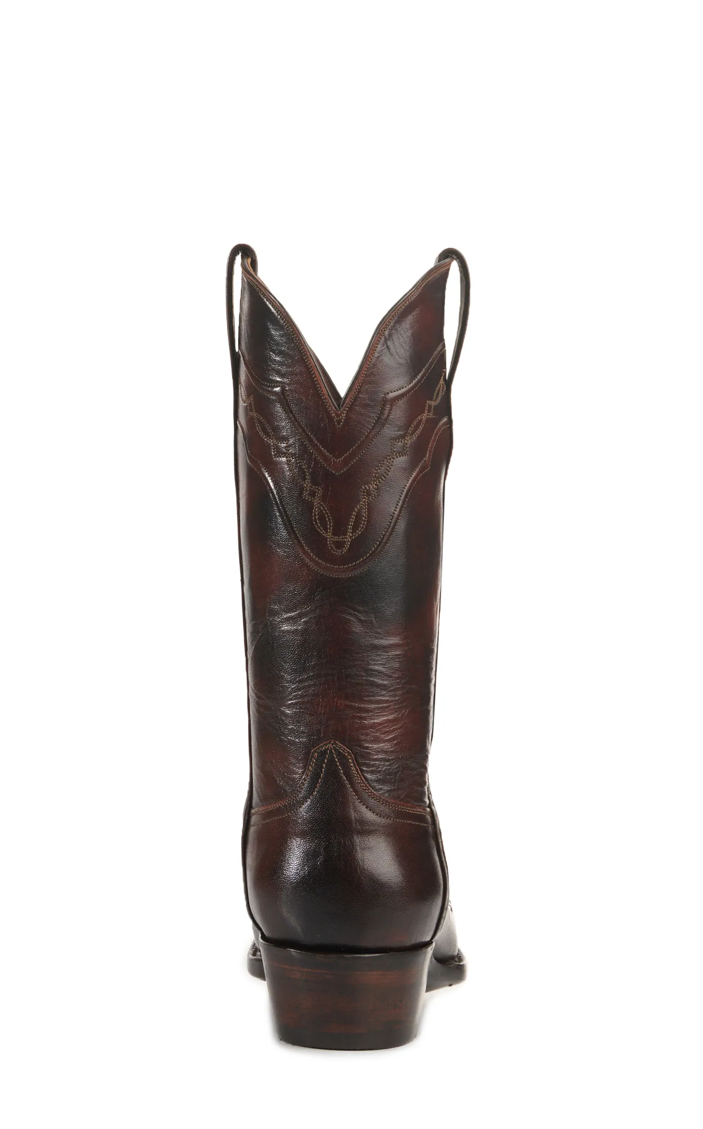 Black Jack Men's Brown Brush Off Goat Punchy Square Toe Cowboy Boots