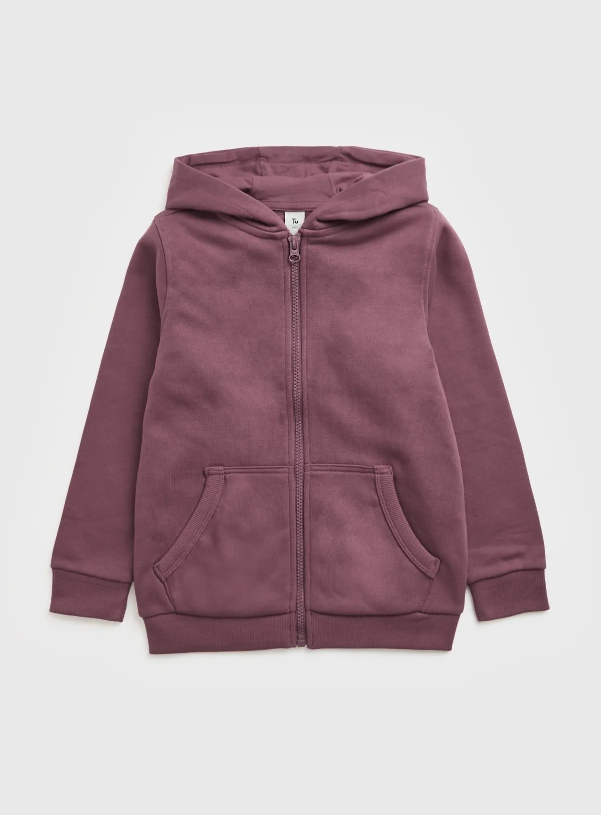 Buy Purple Zip Through Hoodie 8 years | Jumpers and hoodies | Tu