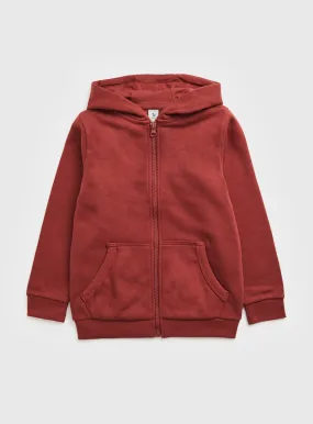 Buy Red Zip Through Hoodie 14 years | Jumpers and hoodies | Tu