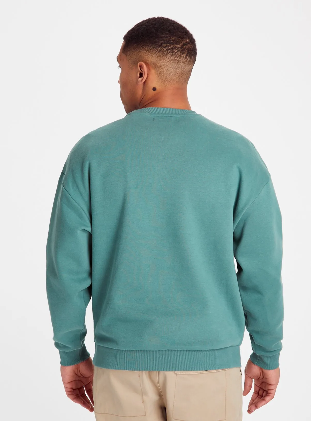 Buy Teal Dropped Shoulder Sweatshirt L | Sweatshirts and hoodies | Tu