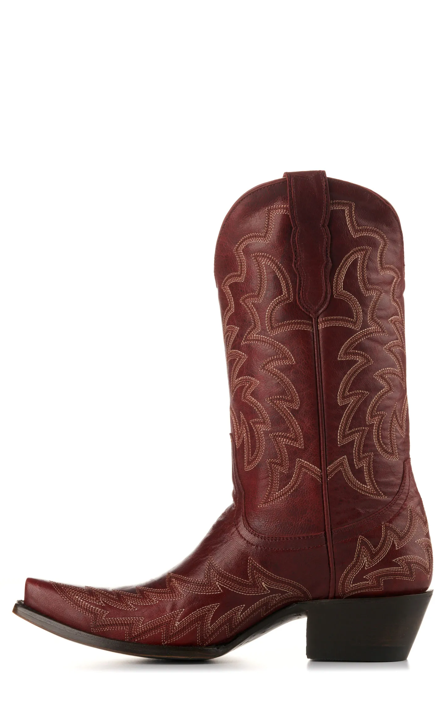 Cavender's Women's Dark Red Snip Toe Cowboy Boots