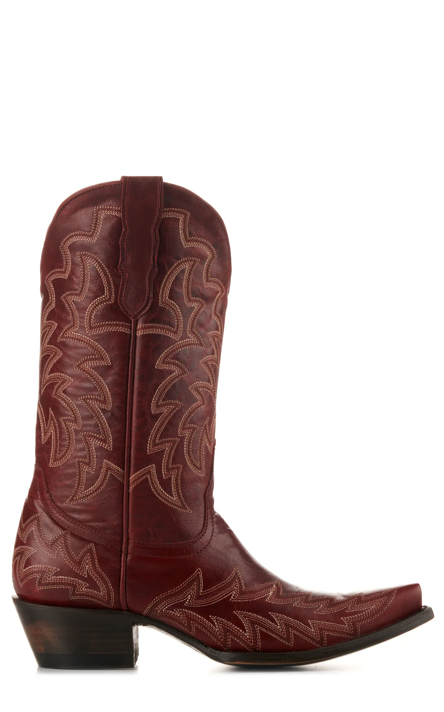 Cavender's Women's Dark Red Snip Toe Cowboy Boots