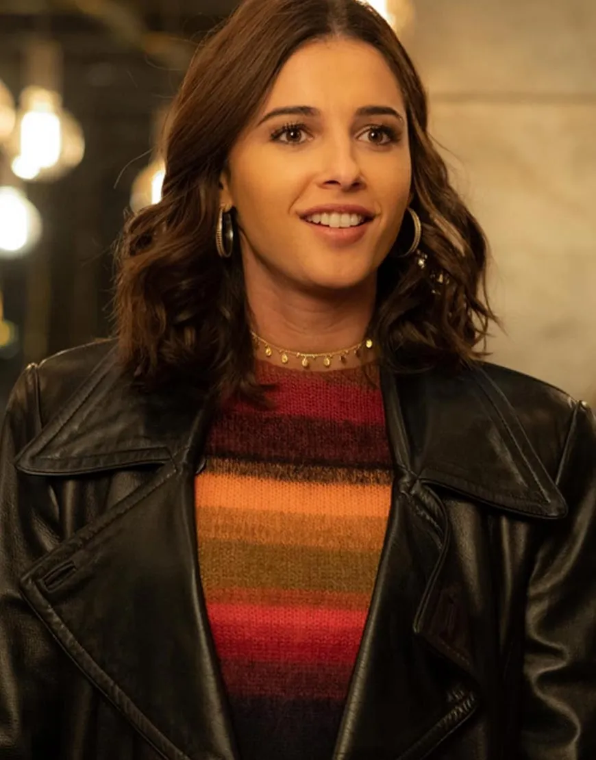 Charlie's Angels Naomi Scott Black Leather Jacket