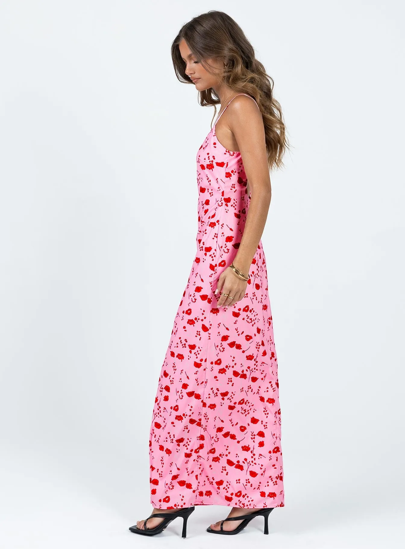 Cherry Dream Maxi Dress Pink