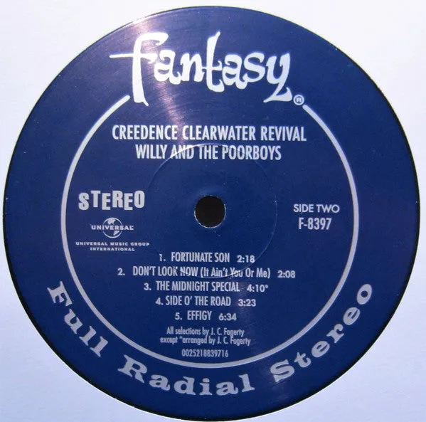 Creedence Clearwater Revival ~ Willy And The Poor Boys