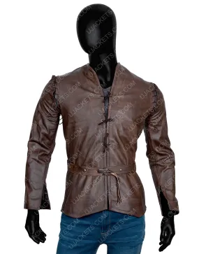 Cursed Devon Terrell Leather Jacket | Brown Leather Jacket | 45% OFF!!