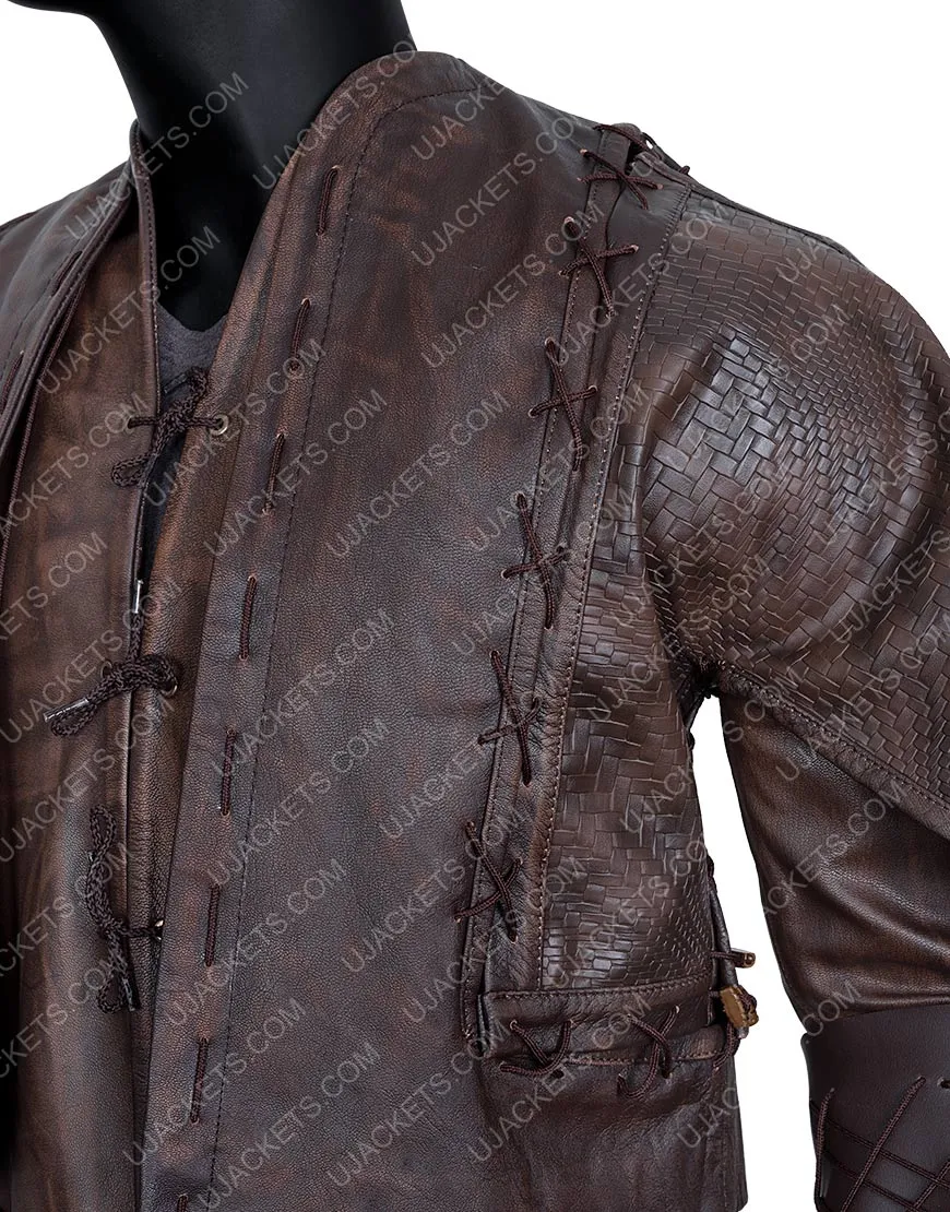 Cursed Devon Terrell Leather Jacket | Brown Leather Jacket | 45% OFF!!