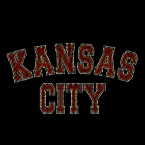 Curved Kansas City Rhinestone Transfer