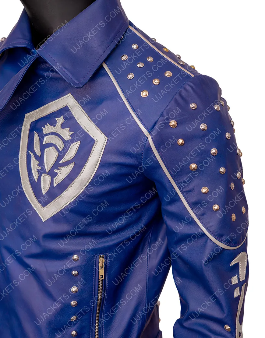 Descendants 2 Mitchell Hope Studded Leather Jacket | Ujackets.com