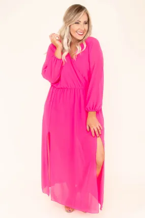 Dream Date Maxi Dress, Fuchsia