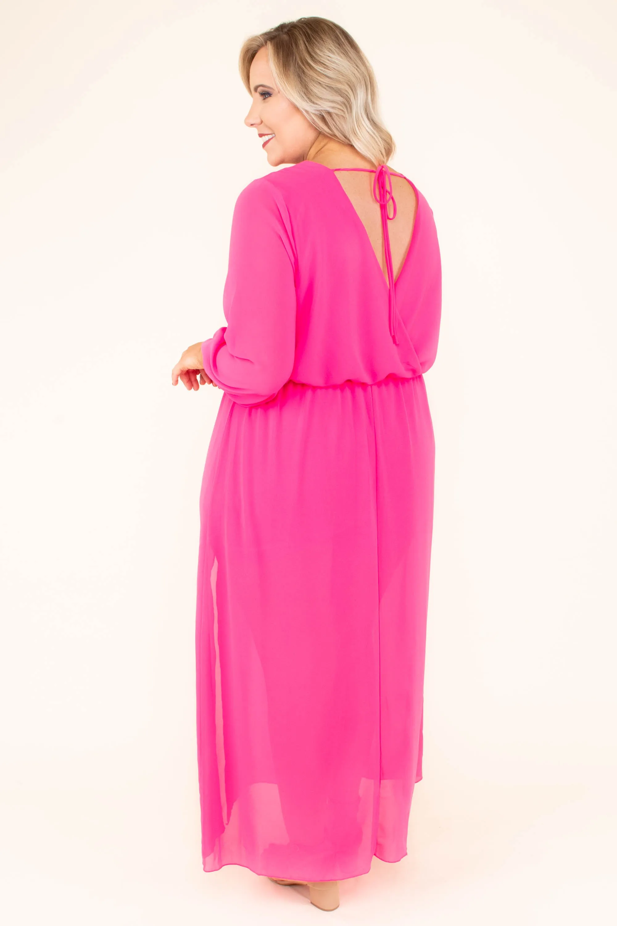 Dream Date Maxi Dress, Fuchsia