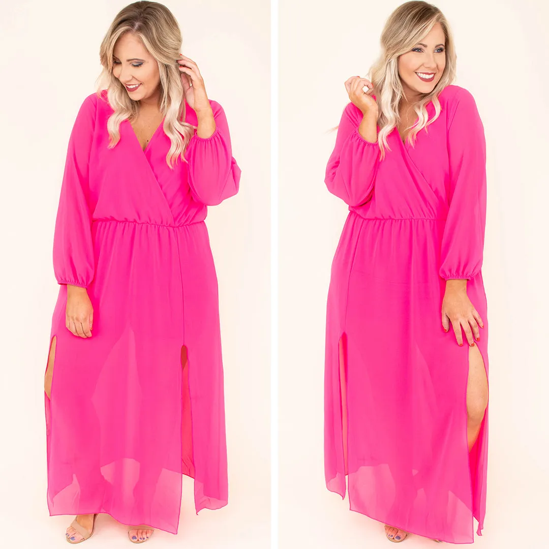 Dream Date Maxi Dress, Fuchsia