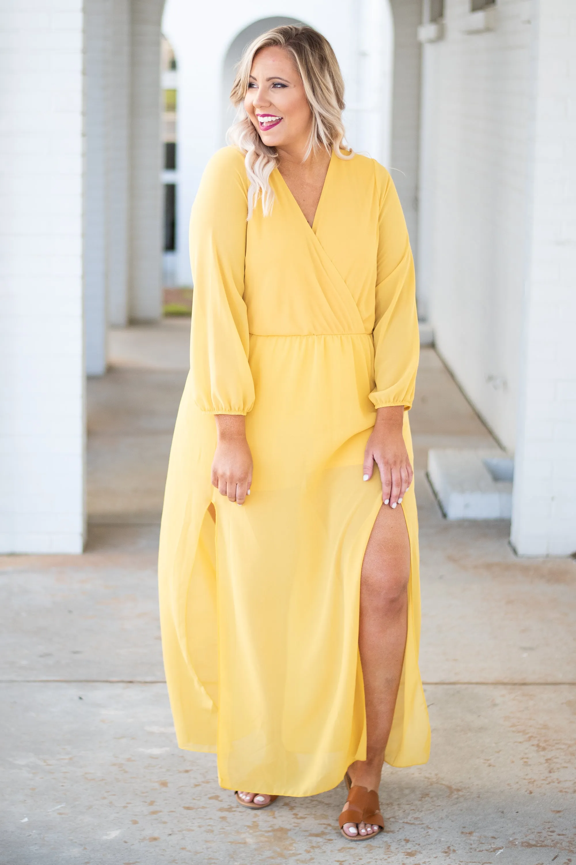 Dream Date Maxi Dress, Yellow