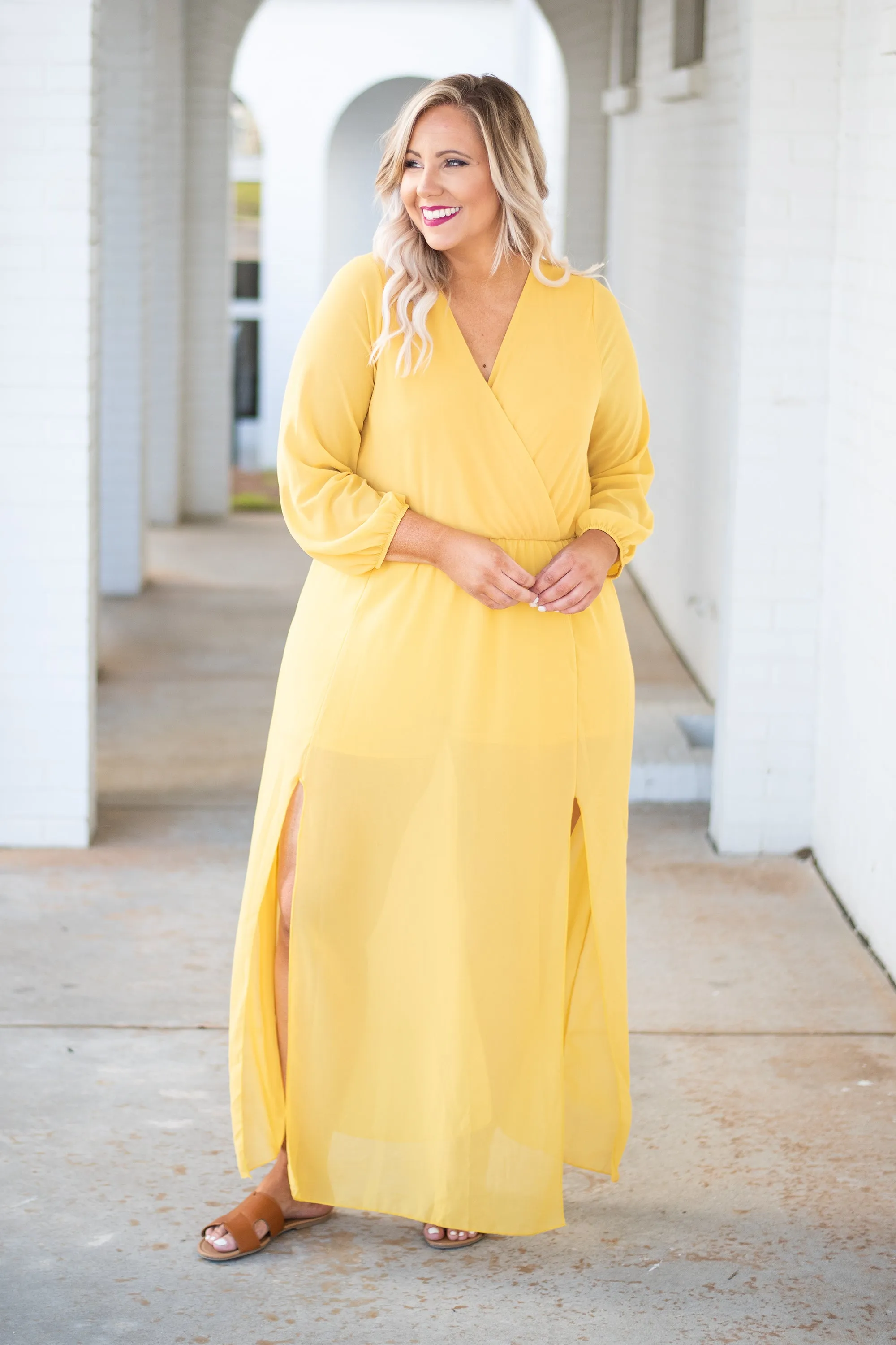 Dream Date Maxi Dress, Yellow