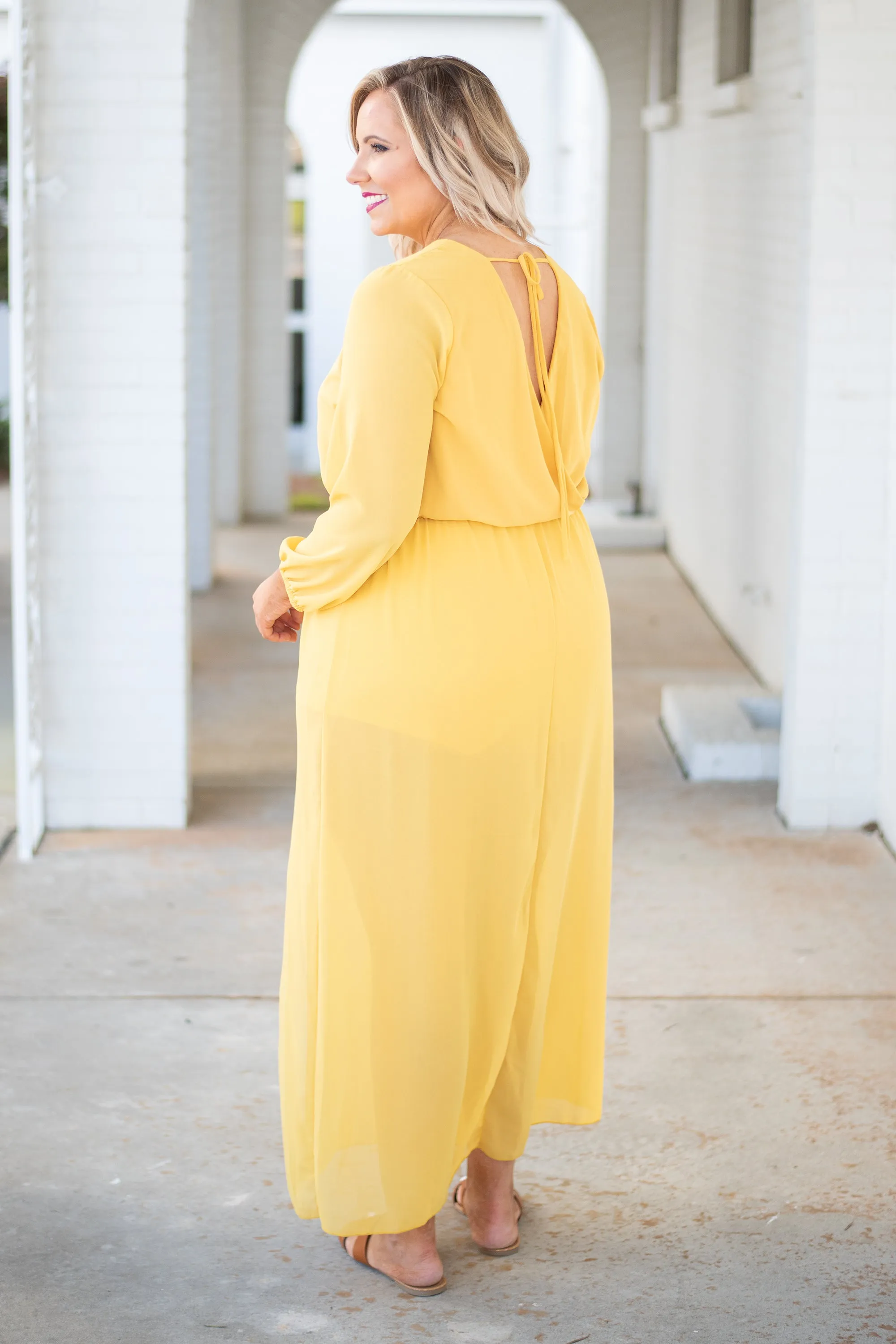 Dream Date Maxi Dress, Yellow