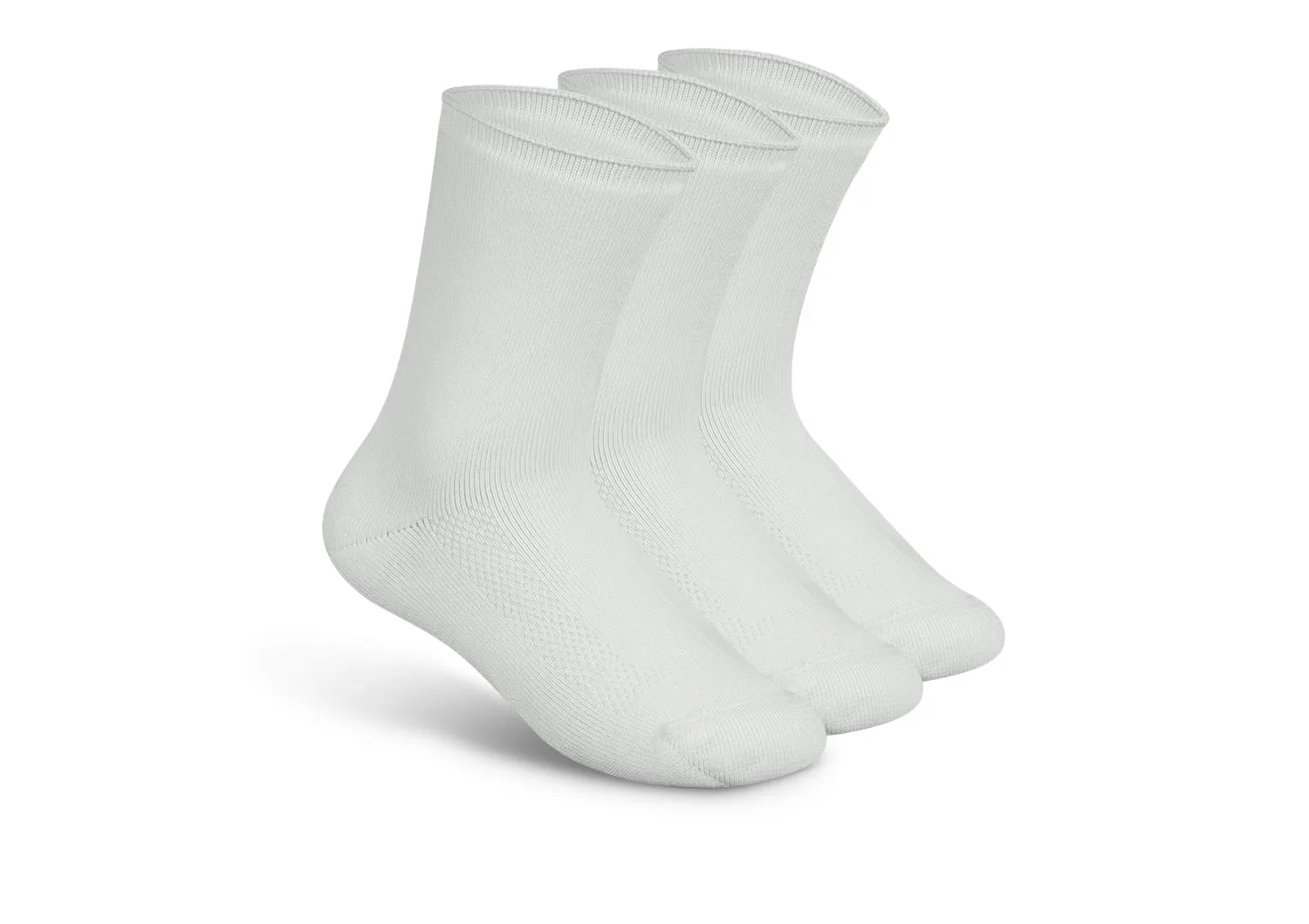 Extra Roomy Diabetic Socks (Thick) - White