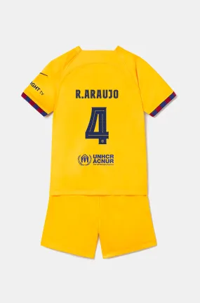 FC Barcelona fourth kit 22/23 - Little Kids - R. ARAUJO