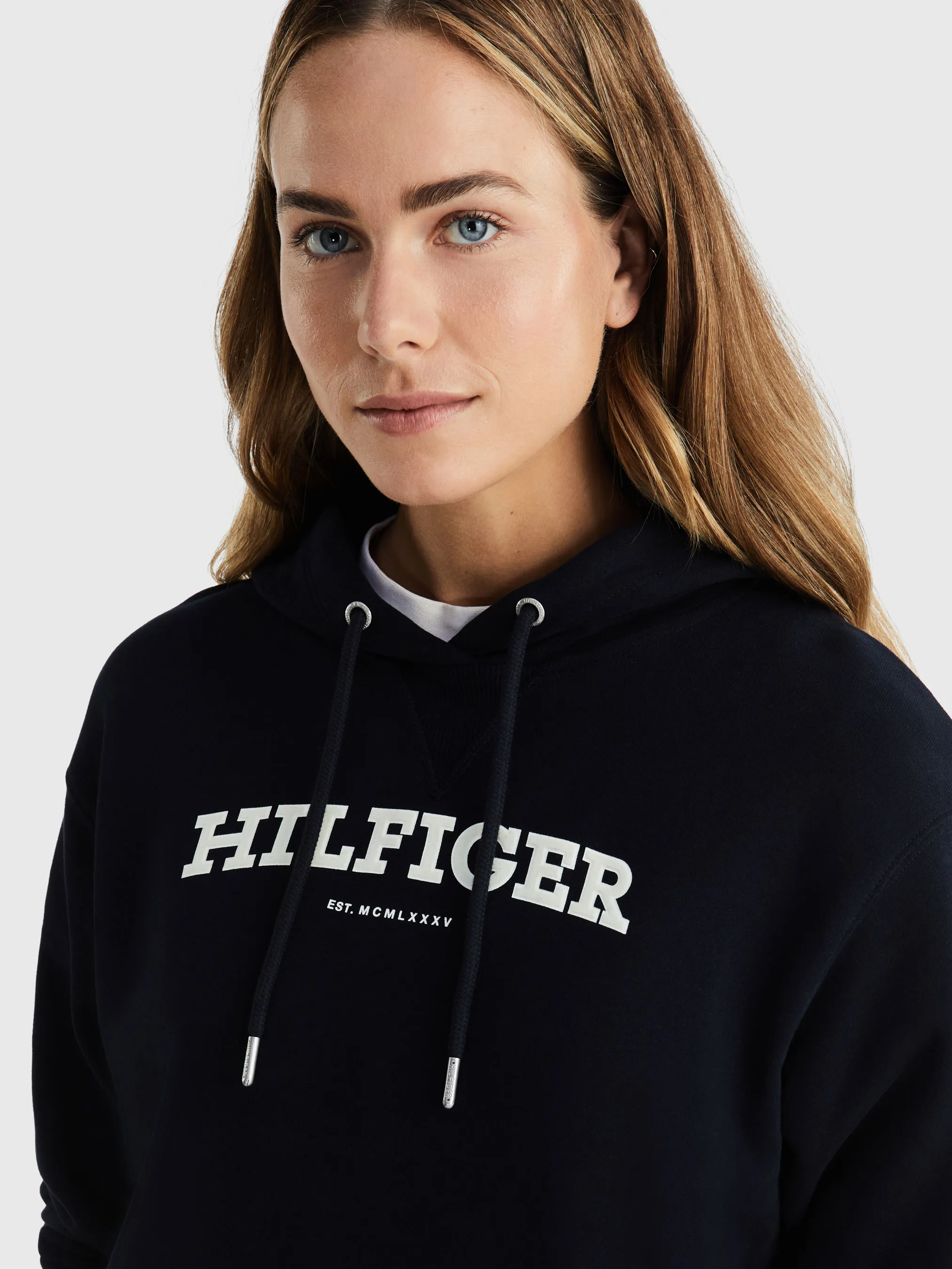 Flocked Hilfiger Monotype Logo Hoodie | Sweatshirts & Hoodies | Tommy Hilfiger