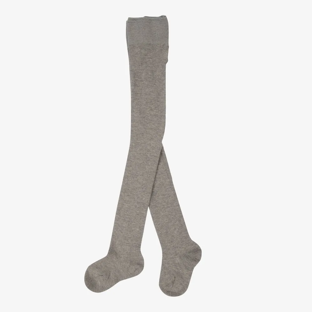 Grey Cotton Baby Tights