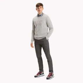 Grey Cotton Crew Neck Jumper | Sweatshirts & Hoodies | Tommy Hilfiger