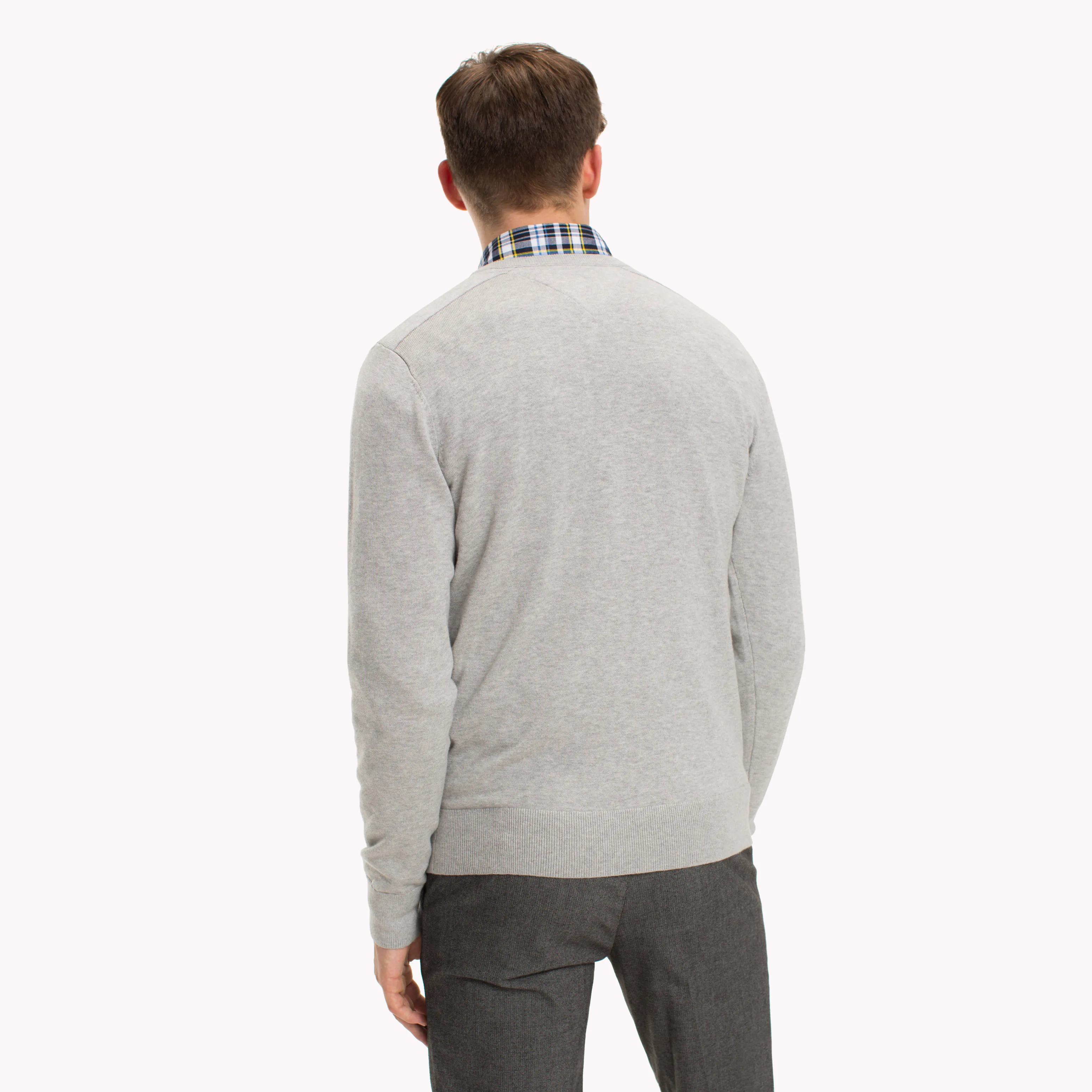 Grey Cotton Crew Neck Jumper | Sweatshirts & Hoodies | Tommy Hilfiger