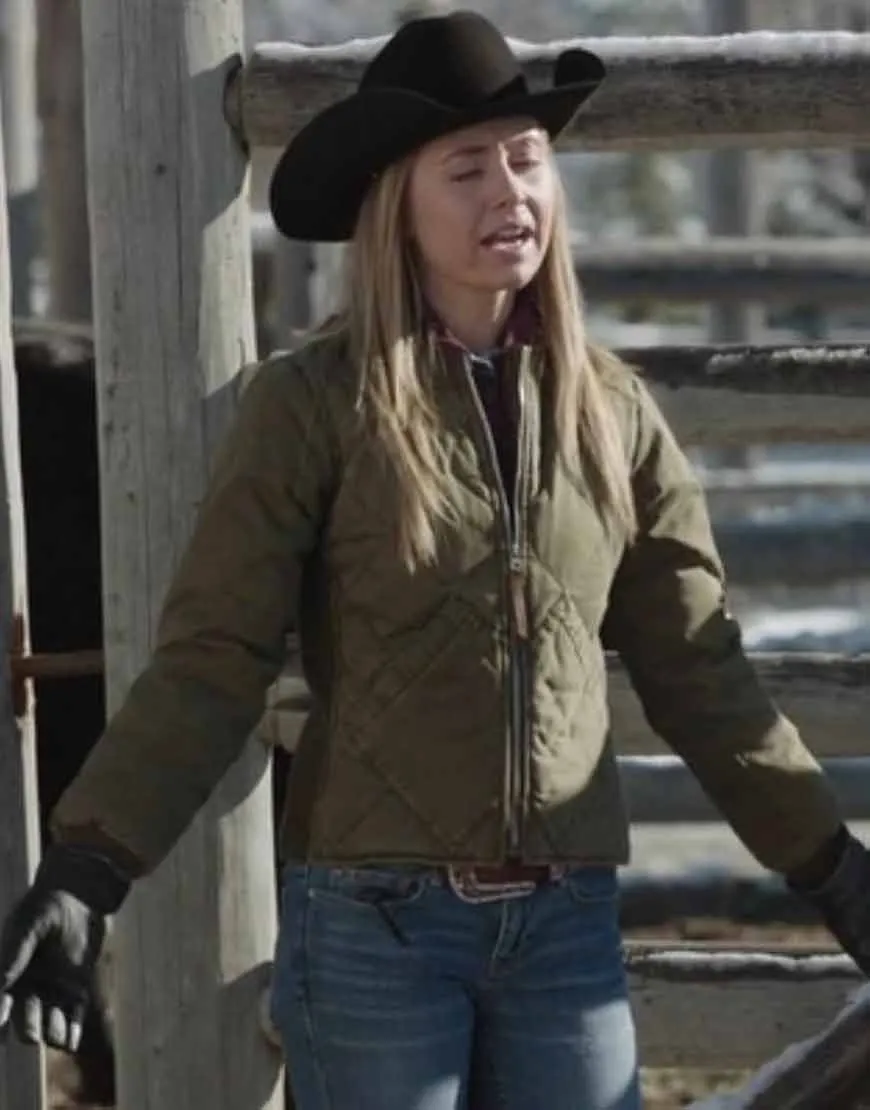 Heartland S14 Amber Marshall Quilted Jacket | Ujackets.com - 45% OFF