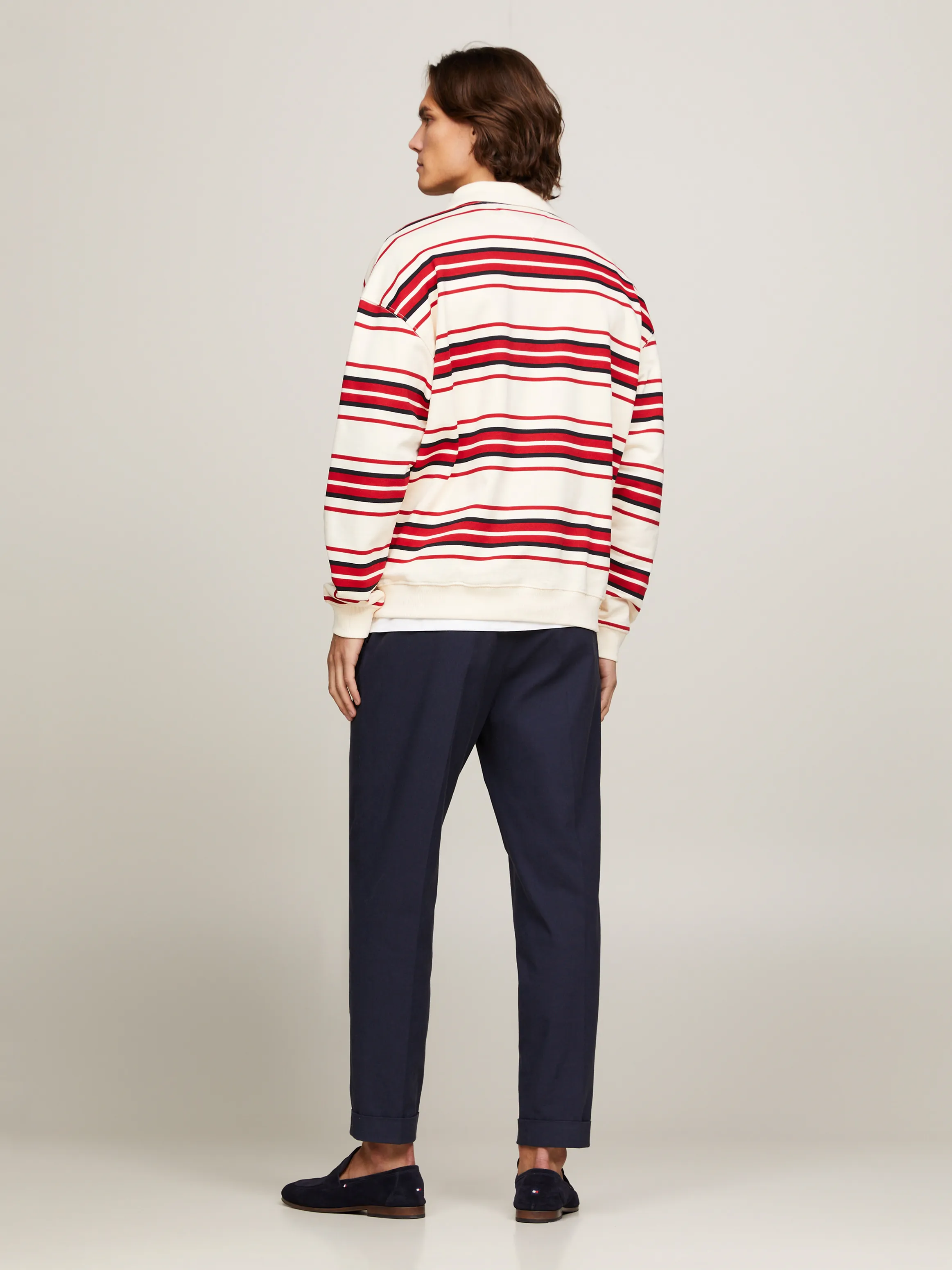 Hilfiger Monotype Stripe Regular Rugby Polo | Sweatshirts & Hoodies | Tommy Hilfiger