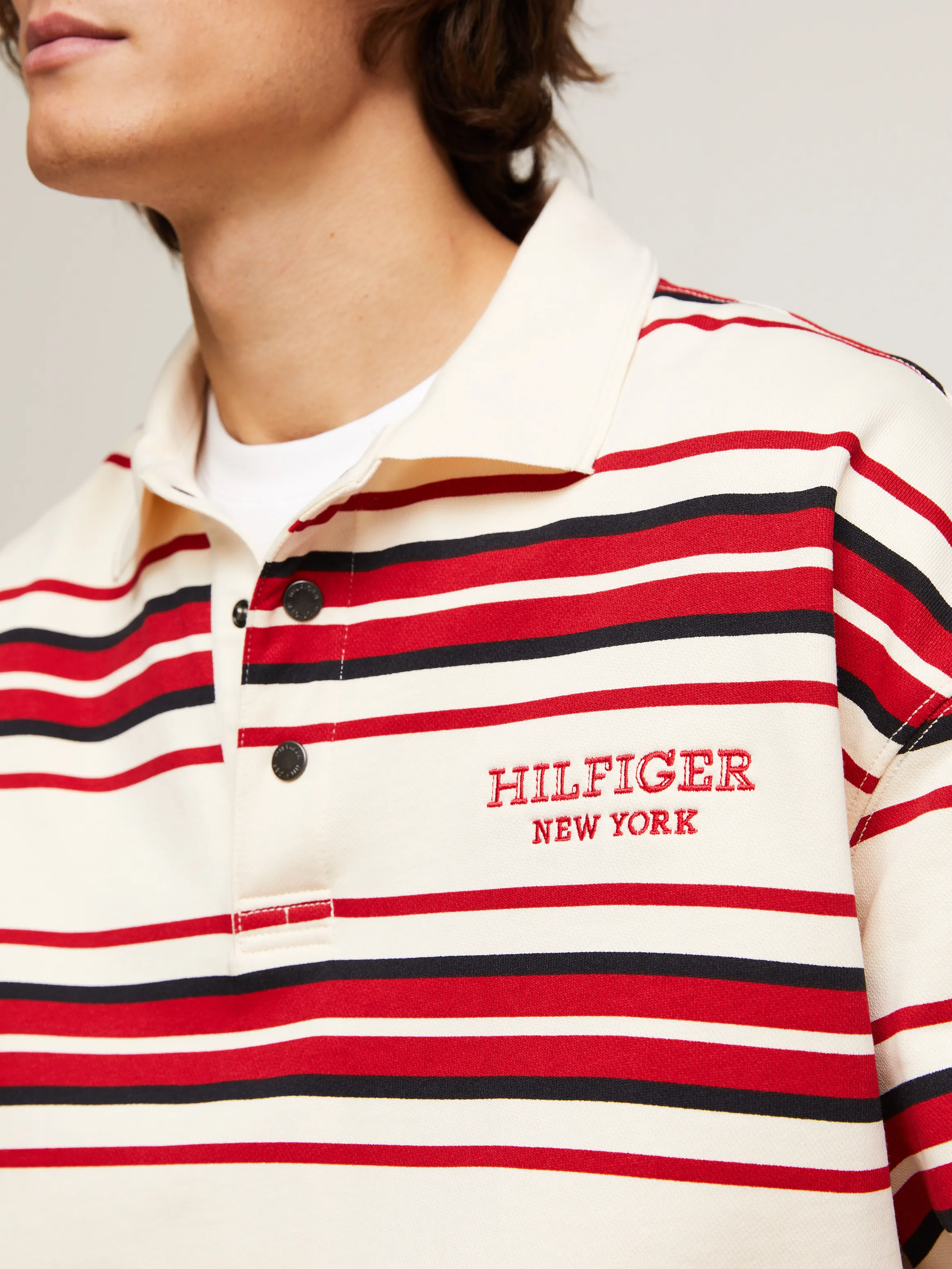 Hilfiger Monotype Stripe Regular Rugby Polo | Sweatshirts & Hoodies | Tommy Hilfiger