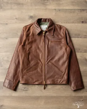 Iron Heart x Simmons Bilt Horsehide Savannah Jacket - Brown