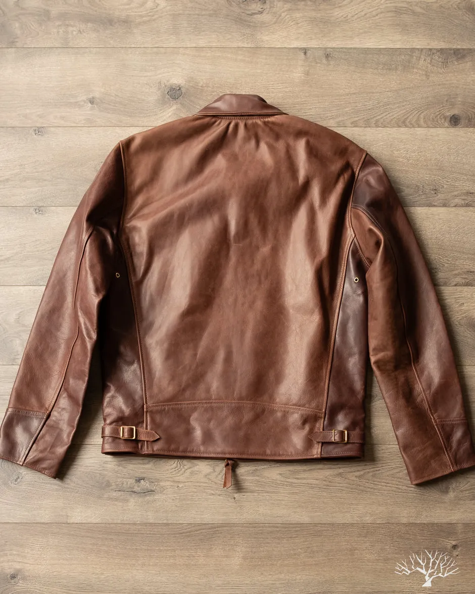 Iron Heart x Simmons Bilt Horsehide Savannah Jacket - Brown