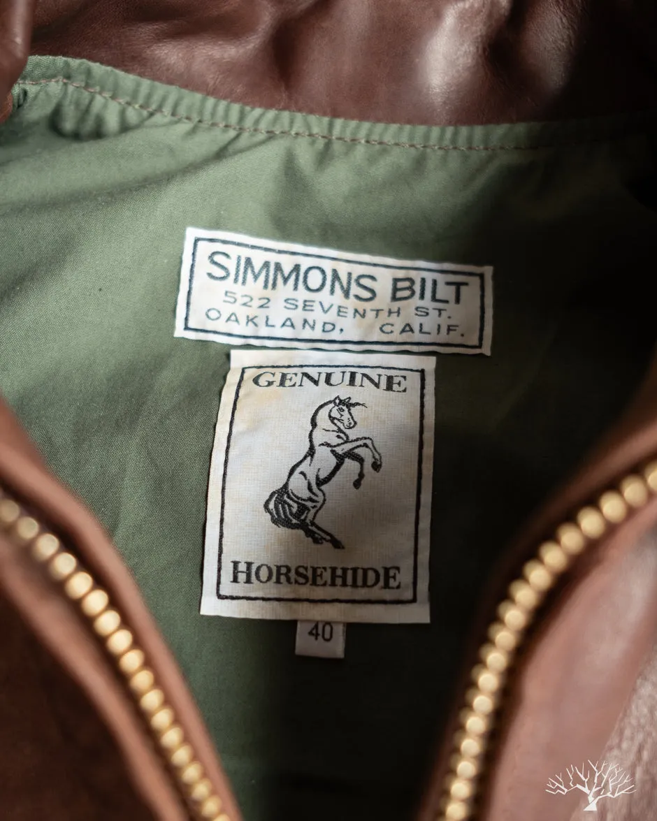 Iron Heart x Simmons Bilt Horsehide Savannah Jacket - Brown