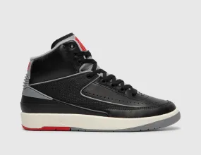 Jordan 2 Retro Black / Cement Grey - Fire Red