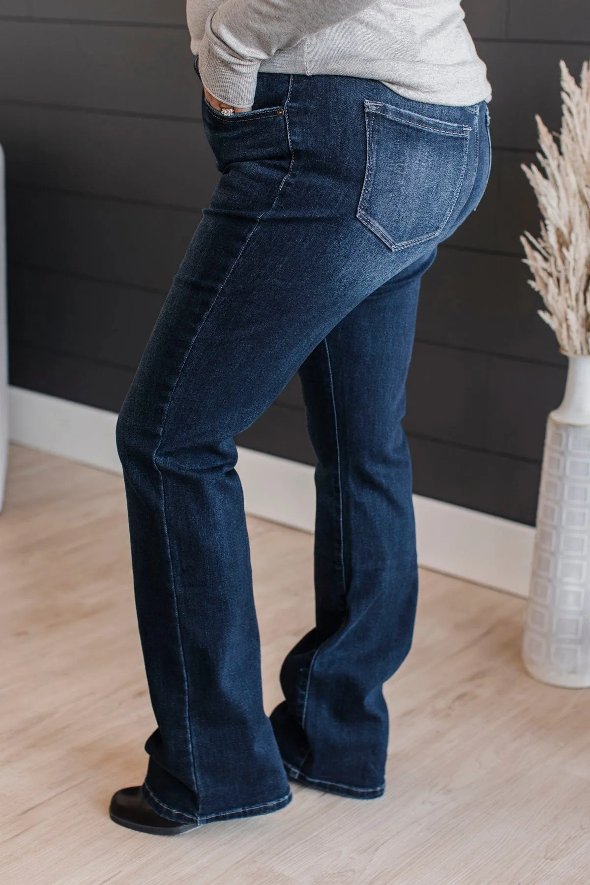 KanCan Skinny Bootcut Jeans- Dark Lauren Wash