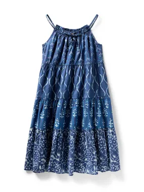 Kids Sun Chaser Maxi Dress - Sunburst Mix Print