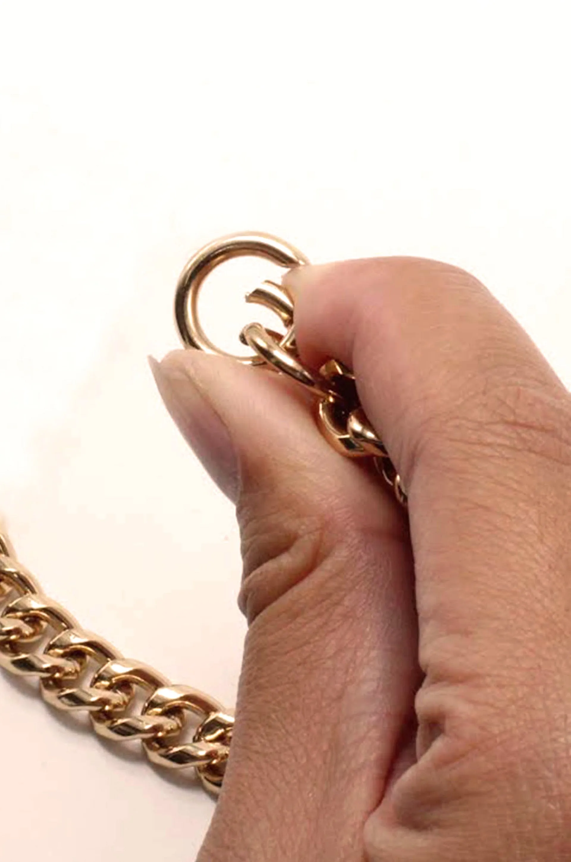 Lola Pearl and Medallion Chain Link Choker