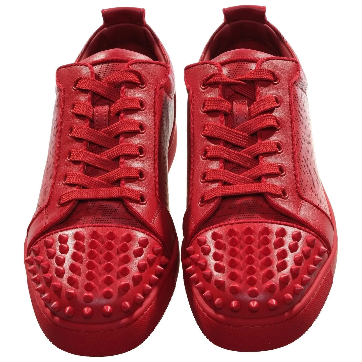 Louis Junior Spikes Orlato  Red Leather Sneakers