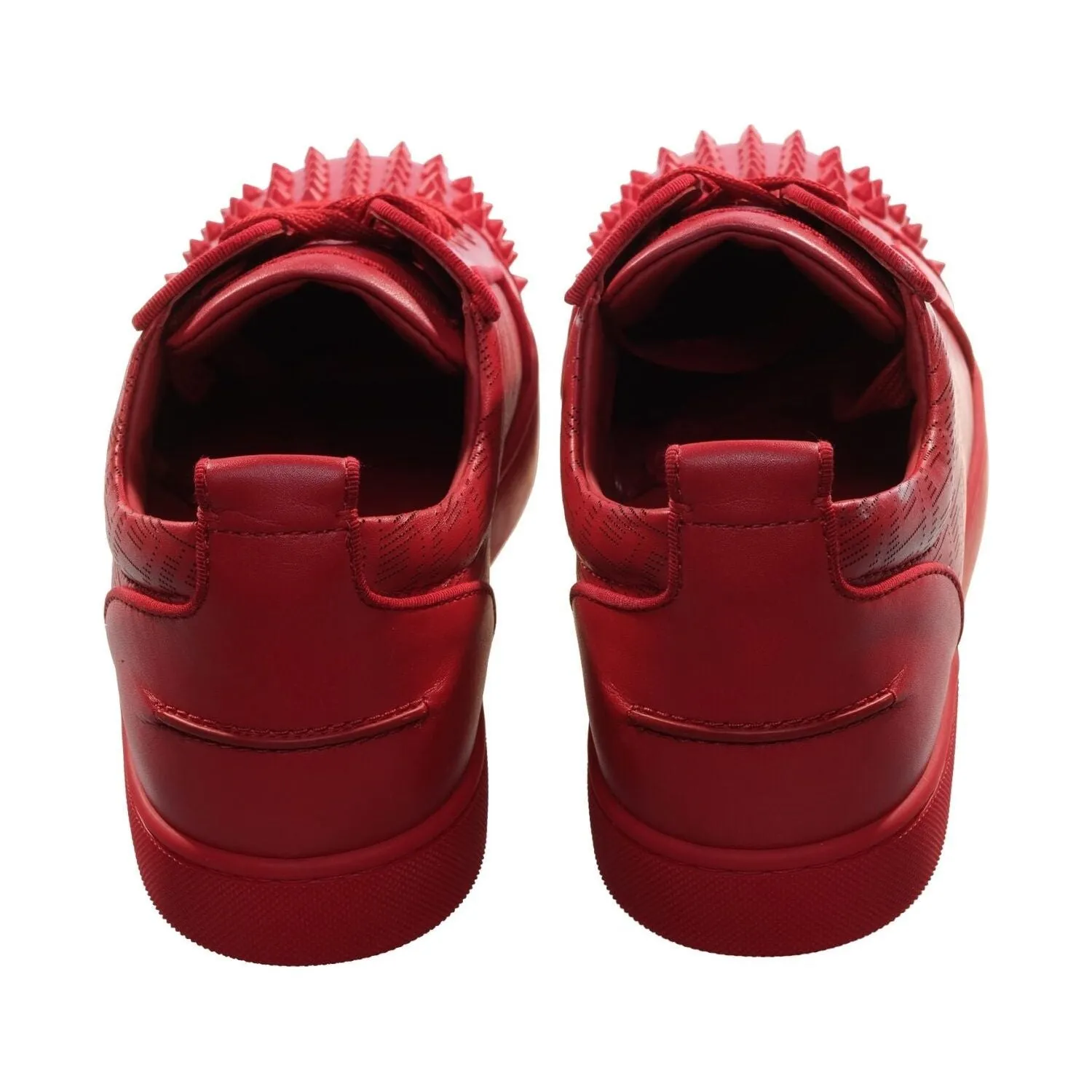 Louis Junior Spikes Orlato  Red Leather Sneakers